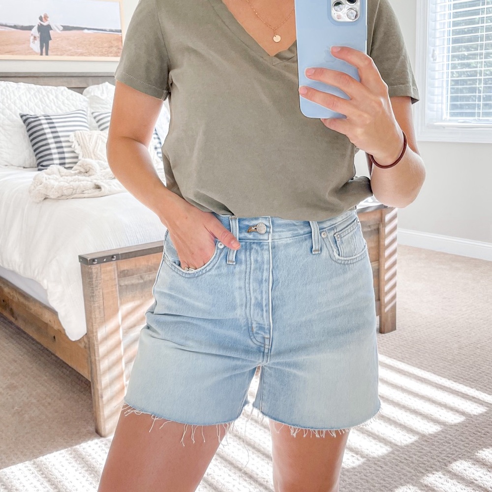 Madewell The MomJean Short in Fitzgerald Wash MD740